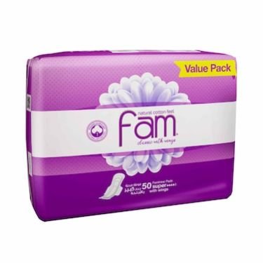 Fam Maxi Sanitary Pad Classic With Wings Super 50s