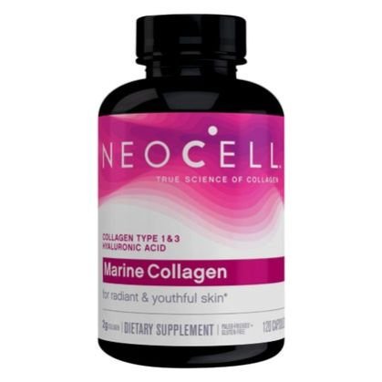 NeoCell Marine Collagen + Hyaluronic Acid Capsules For Youthful & Radiant Skin 120s