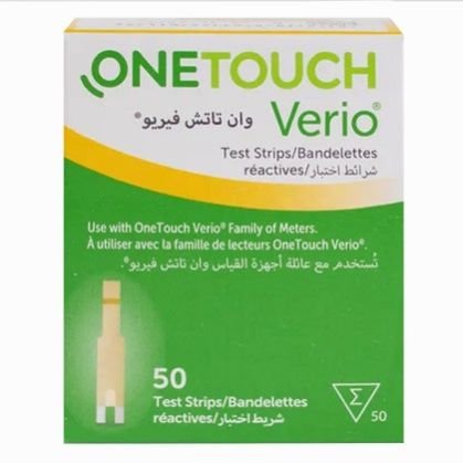 OneTouch Verio Blood Glucose Test Strips 50s