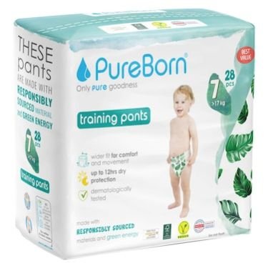 Pureborn Pull-Up Training Pants Size 7 17kg 28 Pants