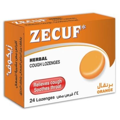 Zecuf Herbal Cough Orange Lozenges 24s