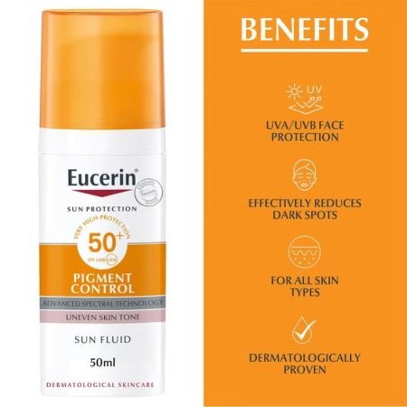 Eucerin Sun Pigment Control Sunscreen Spf50+ Sun Fluid 50ml