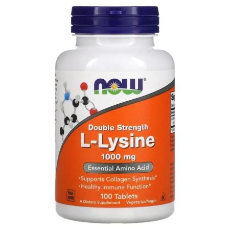 Now Double Strength L-Lysine 1000mg 100s