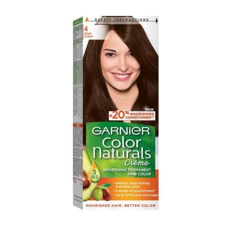 Garnier Colour Naturals Cream Nourishing Permanent Hair Colour 4 Brown