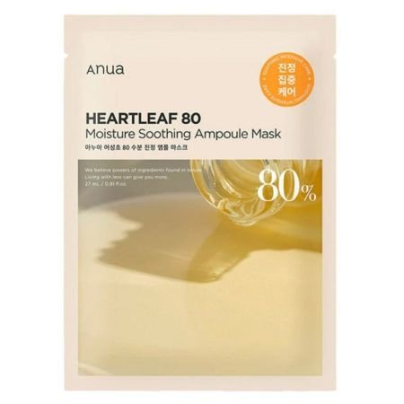 Anua Heartleaf 80 Moisture Soothing Ampoule Face Sheet Mask 10s