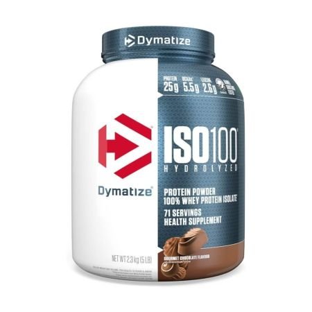 Dymatize Iso100 Hydrolyzed Whey Protein Isolate Gourmet Chocolate 5lbs
