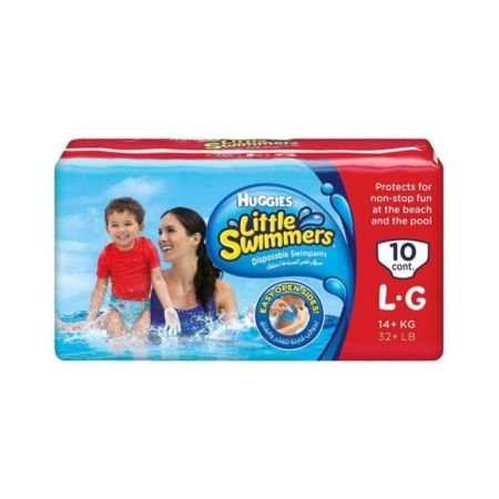 Huggies Little Swimmers Baby Swim Pants – Large Size (14+ Kg) 10 Pants