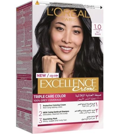 L’oréal Paris Excellence Crème Permanent Hair Color 1.0 Black