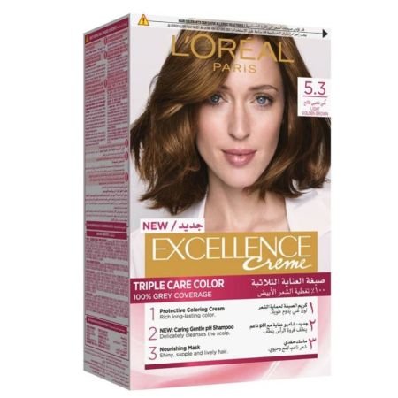 L’oréal Paris Excellence Crème Permanent Hair Color 5.3 Light Golden Brown