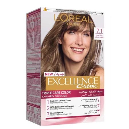 L’oréal Paris Excellence Crème Permanent Hair Color 7.1 Ash Blonde
