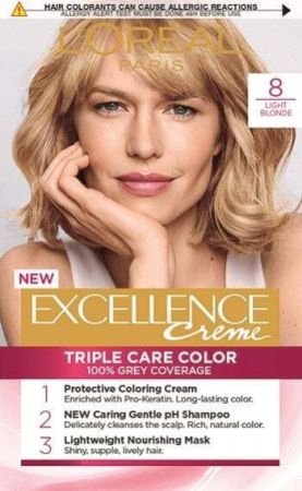 L’oréal Paris Excellence Crème Permanent Hair Color 8 Light Blonde