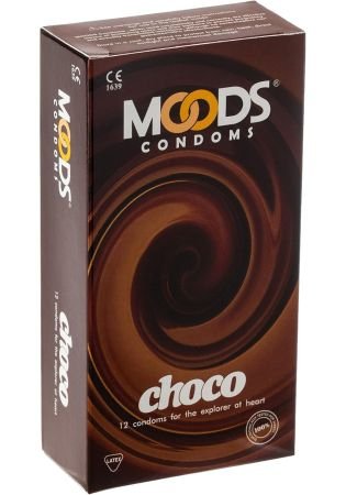 Moods Chocolate Condoms 12s