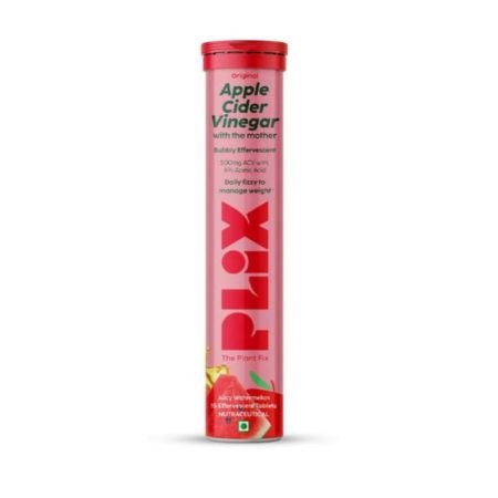 Plix Apple Cider Vinegar Effervescent Tab 15s