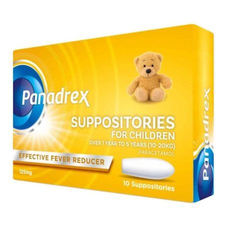Panadrex 125mg Suppository 10s
