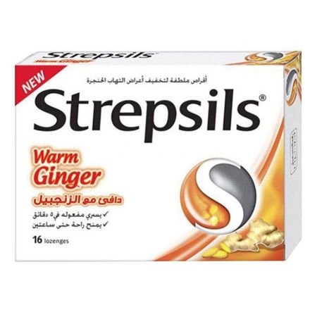 Strepsils Warm Ginger Lozenges 16s