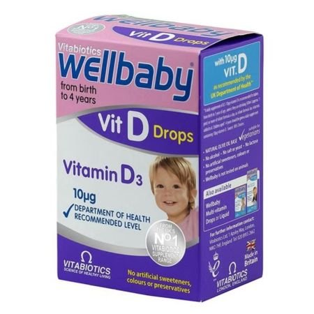 Vitabiotics Wellbaby Vitamin D3 10µg Drops 30ml