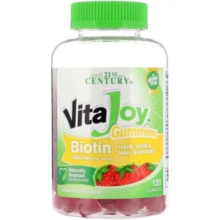 21st Century Vitajoy 5000mcg Biotin Gummies For Skin, Hair & Nails 60s