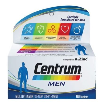 Centrum Men S Multivitamin Supplement 60 Tablets