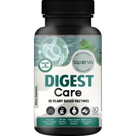Laperva Digest Care 18 Plant‑Based Enzymes 30 Veggie Capsules