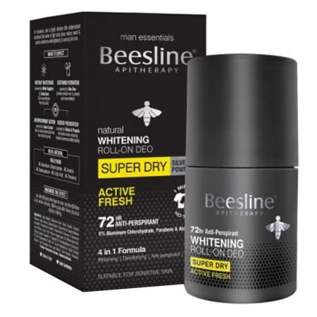Beesline Whitening Roll-On Deo Super Dry Active Fresh 50ml