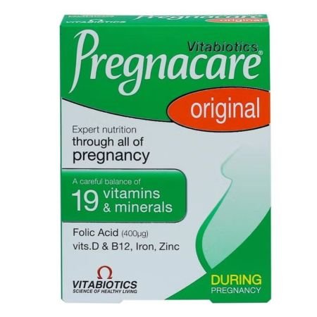 Vitabiotics Pregnacare Original Pregnancy Supplement Tablets With Folic Acid & Iron, Pack Of 30s