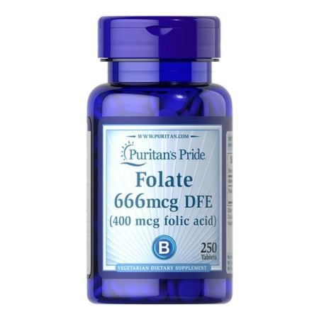 Puritans Pride Folic Acid 400mcg 250s
