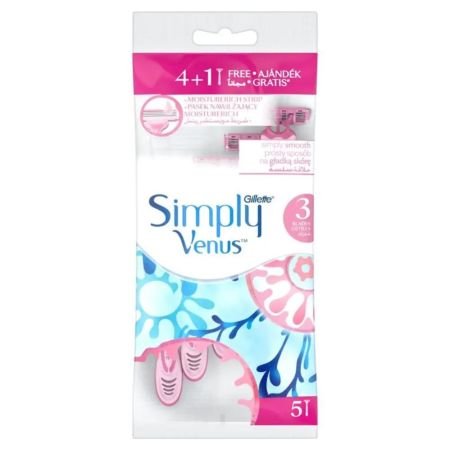 Simply Venus 3 Razor With 3 Blades 4 Razors + 1 Free