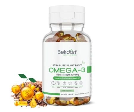 Bekdorf Natural’s Plant Based Omega-3 1000mg, 60 Pieces