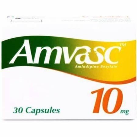 Amvasc Amlodipine 10mg Tablets, Pack Of 30s