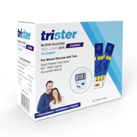 Trister Blood Glucose Test Strips 50 S