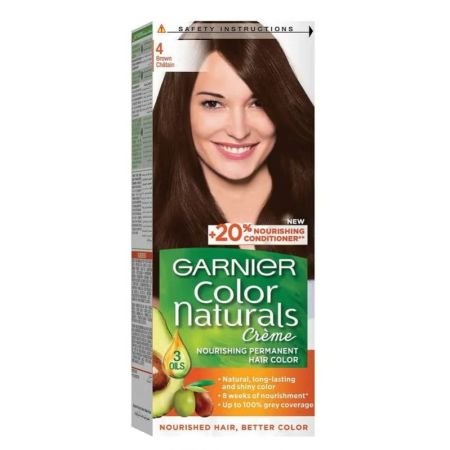 Garnier Color Naturals Cream Hair Color 4 Brown Kit