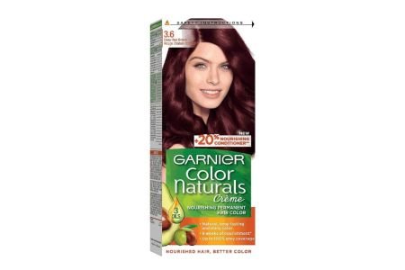 Garnier Color Naturals Cream Nourishing Permanent Hair Colour 3.6 Deep Red Brown