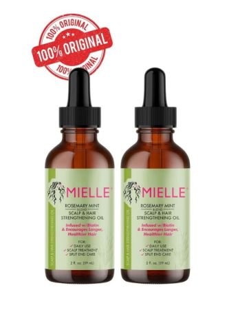 Mielle Rosemary Mint Scalp & Hair Strengthening Oil 59ml X 2