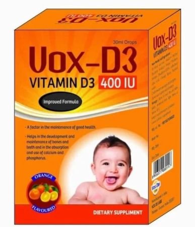 Vox Dei Labs D3 Vit 400 Iu Drops 30ml