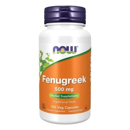 Now Fenugreek 500mg Herbal Supplement Capsules, Pack Of 100s