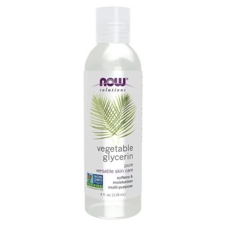 Now Solutions Vegetable Glycerin Oil 100% Pure For Rough & Dry Skin Moisturization 118ml