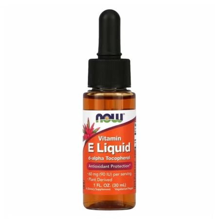 Now Vitamin E Liquid Drops Plant Derived For Antioxidant Support 30ml