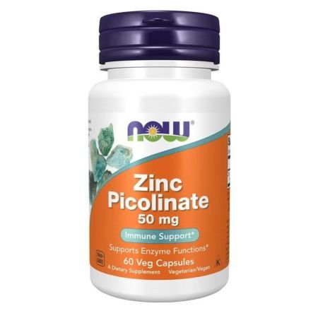 Now Zinc Picolinate 50mg Capsules For Immune Support 60s
