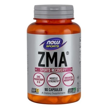 Now Sports Zma 800mg Capsules With Zinc Magnesium & Vitamin B6 For Muscle Recovery 90s