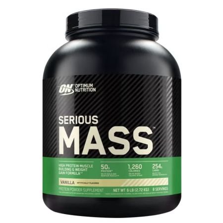 Optimum Nutrition Serious Mass Vanilla Flavor Protein Powder 6lb