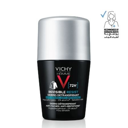 Vichy 72hr Invisible Resist Deodorant Roll-On Men 50ml