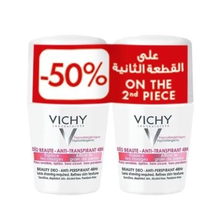 Vichy Deodorant Beauty 48 Hours Antiperspirant 50ml-Bogo