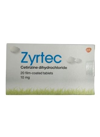 Zyrtec 10mg Cetirizine Tablets 20s